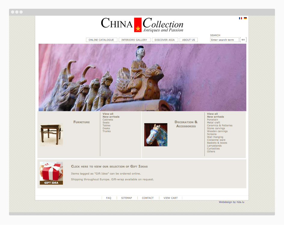 China collection site web