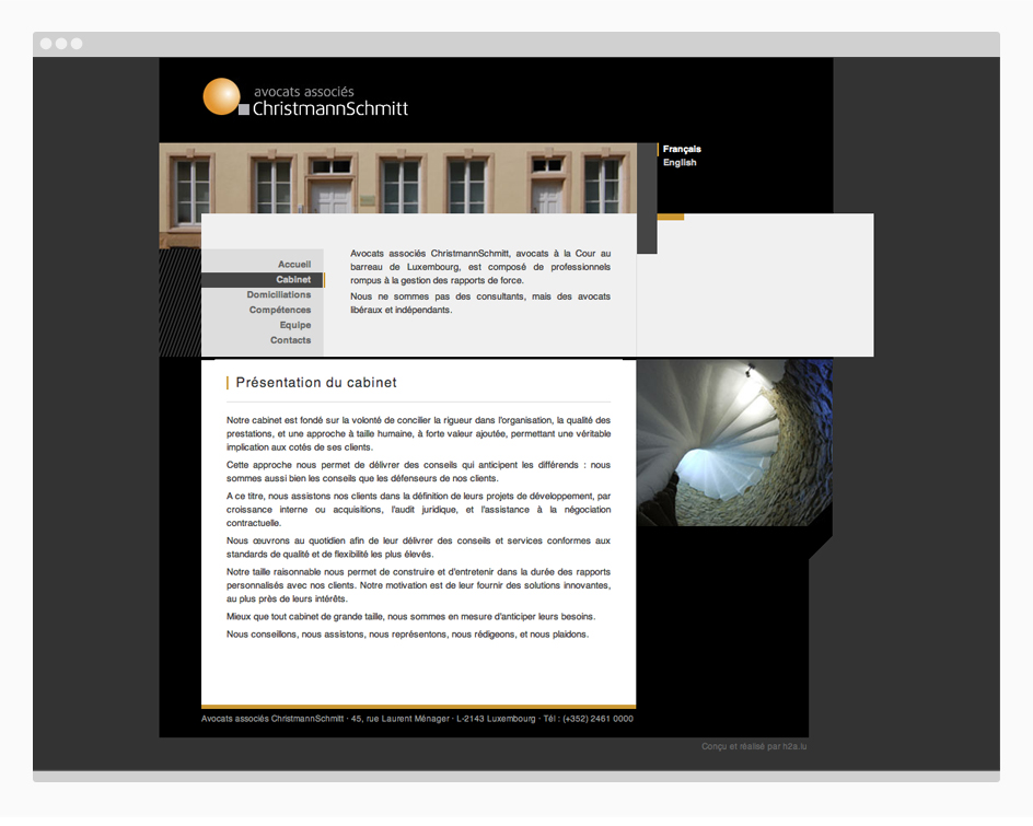 site web - cabinet d'avocats christmann schmitt luxembourg 