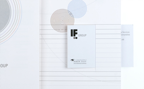 Brochure corporate IF Group et carte de visite