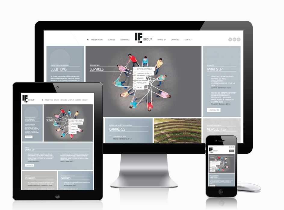 Site internet IF Group - responsive webdesign