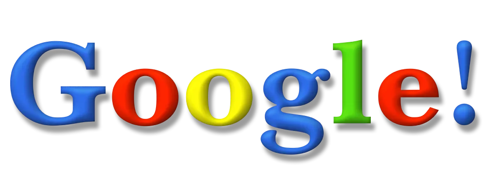 Logo Google de 1998 "Google!"