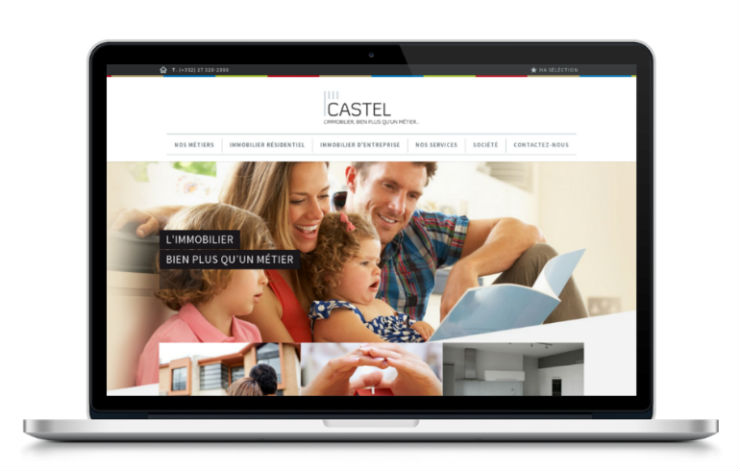 Site internet Castel Immobilier - Par h2a