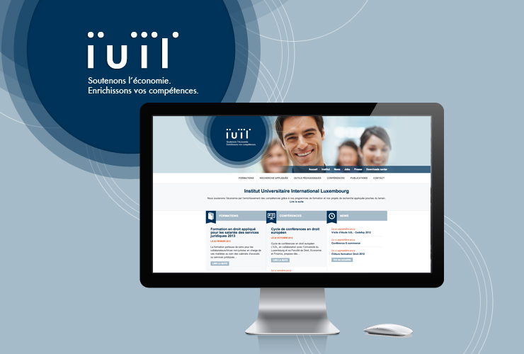 Site pour l’IUIL - Institut Universitaire International Luxembourg 
