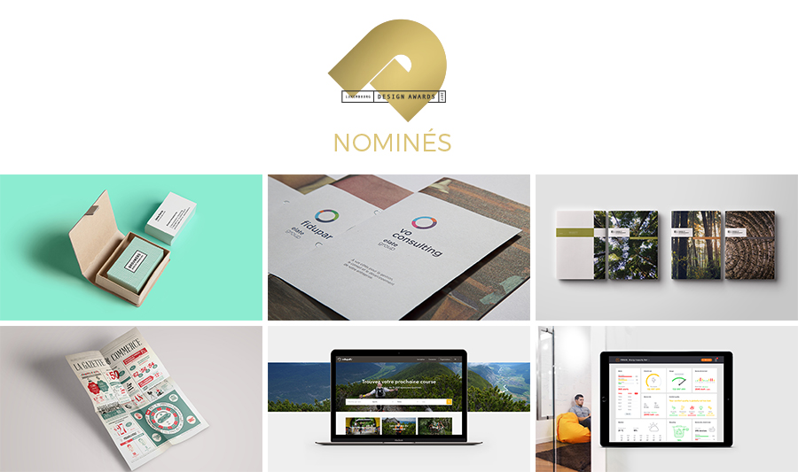 Nomination de l'agence h2a aux Luxembourg design Awards 2017