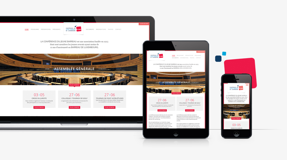 Site internet de la CJBL en responsive design