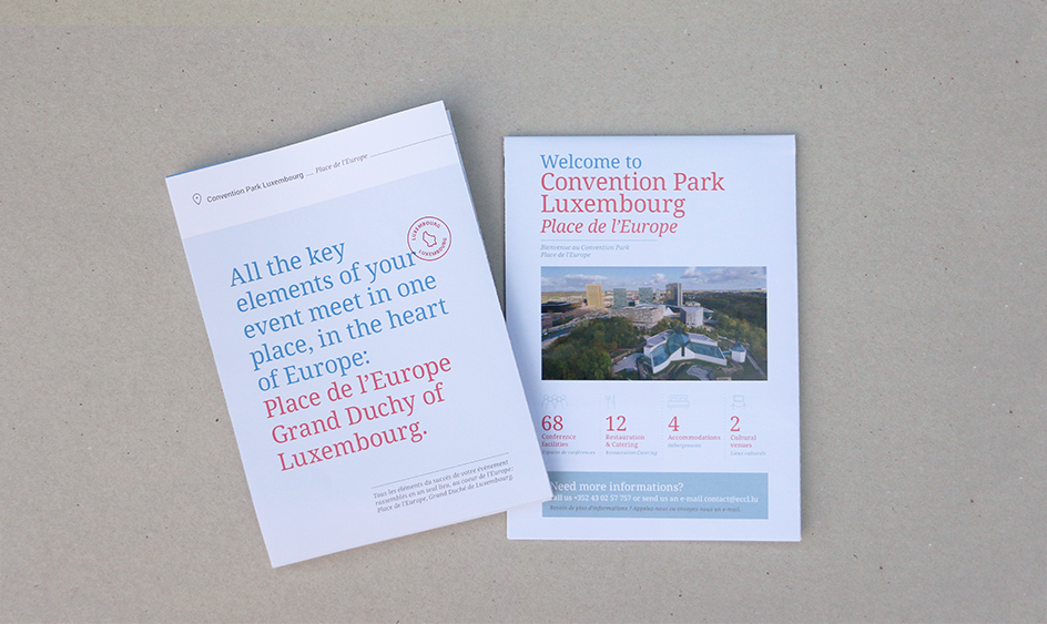 Brochures de présentation du Convention Park Luxembourg