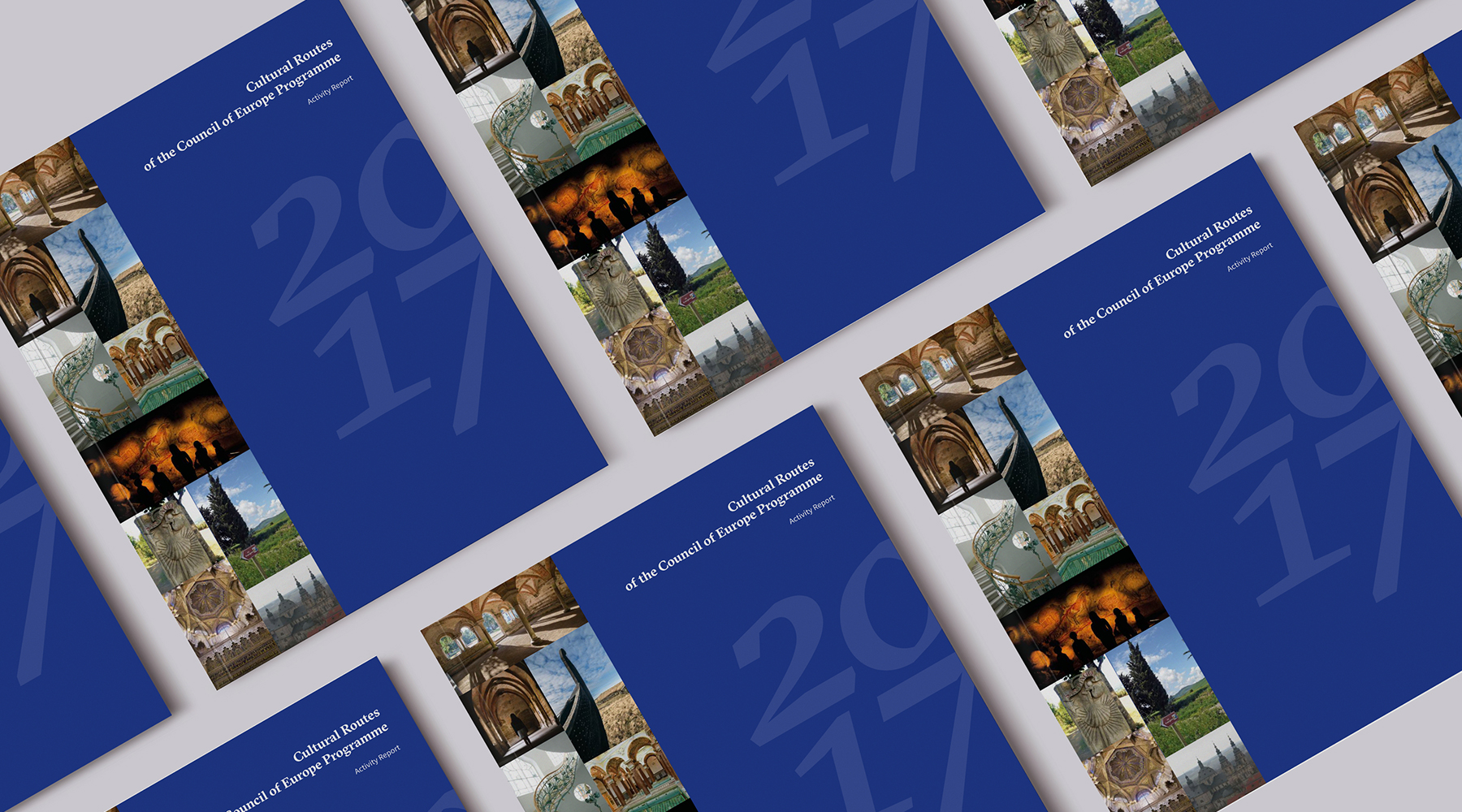Culture route, couverture du rapport annuel de l’European Institute of Cultural Routes