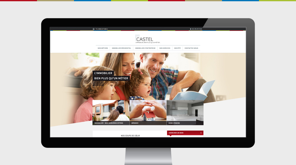 Site Internet de CASTEL Immobilier par h2a
