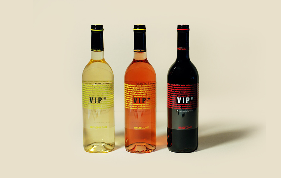 Habillage bouteilles VIP - very important product - Dugas