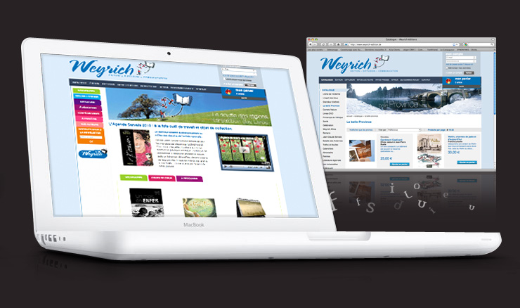 Site web Weyrich, design et développement par h2a, agence de communication au Luxembourg