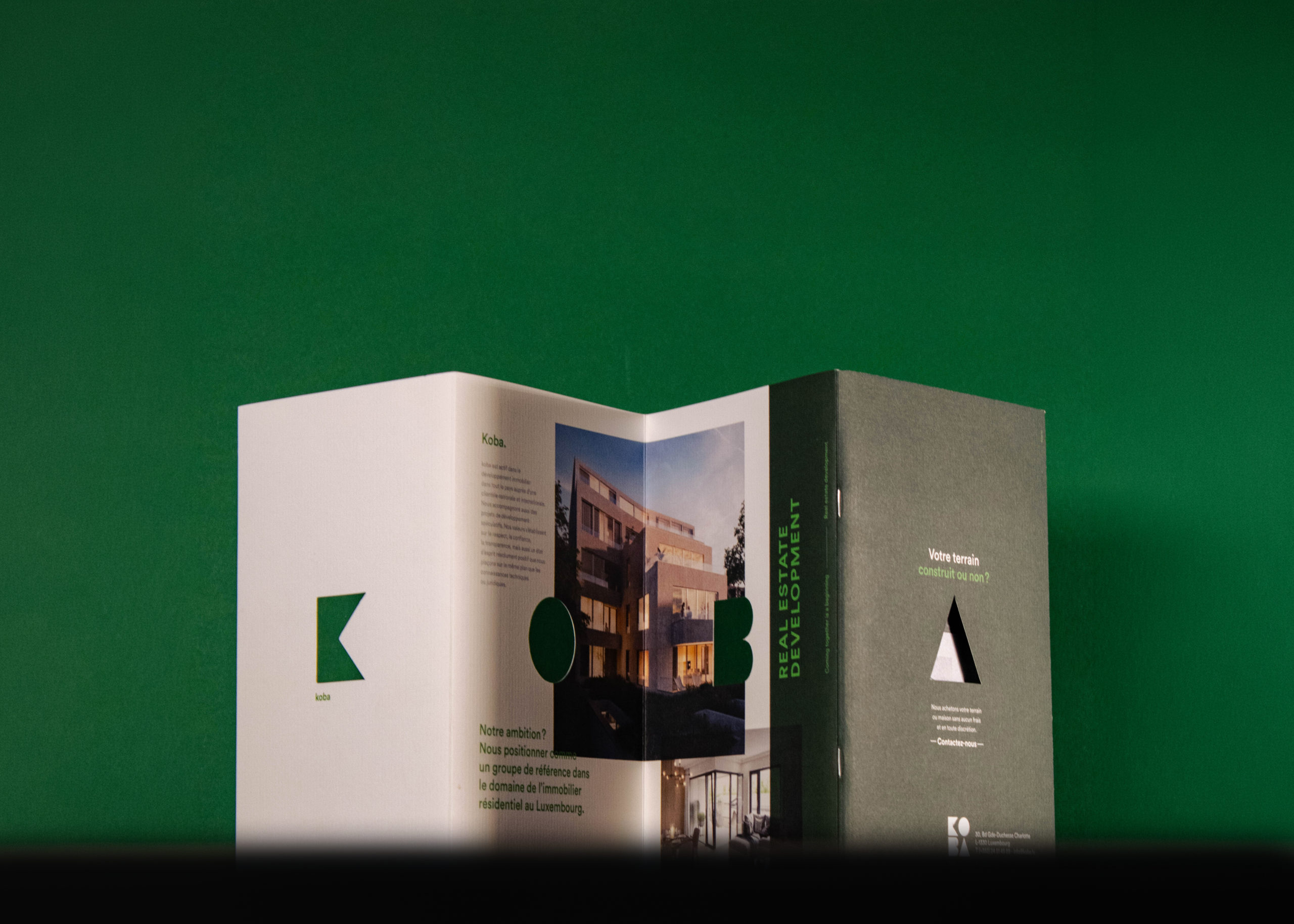 Photo d'ambiance intérieure illustrant la signature Koba « un groupe de référence de l'immobilier résidentiel au Luxembourg »