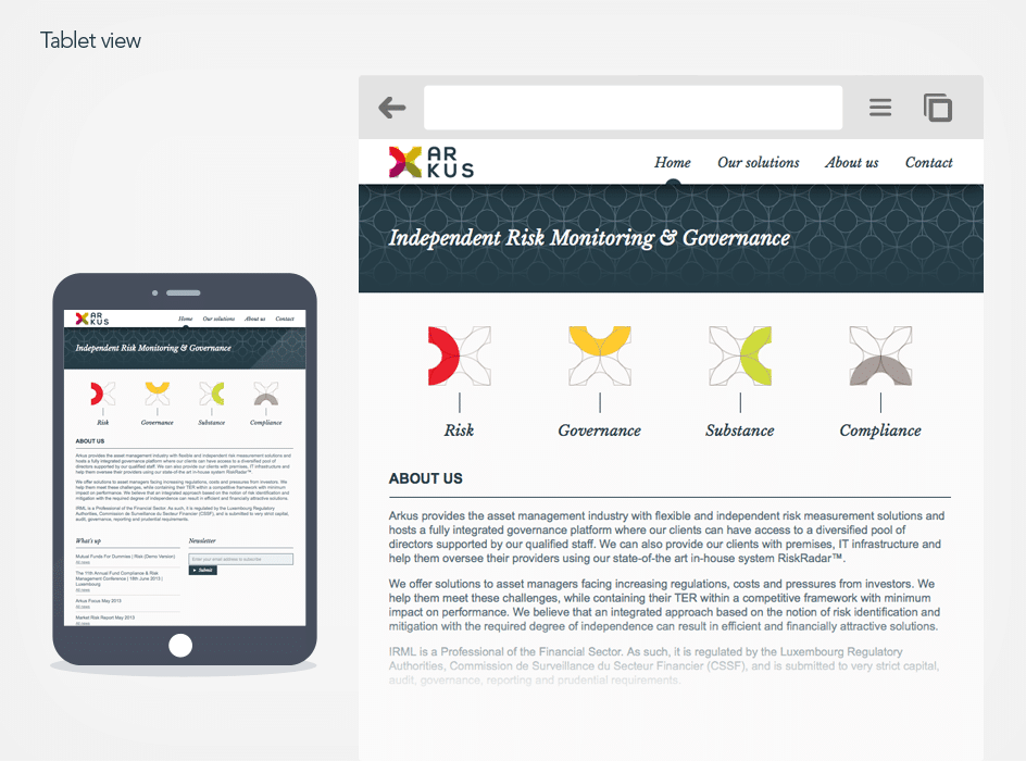 Arkus, site internet - Photo