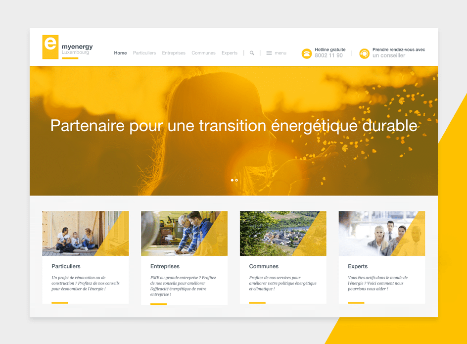 Site internet myenergy - Photo