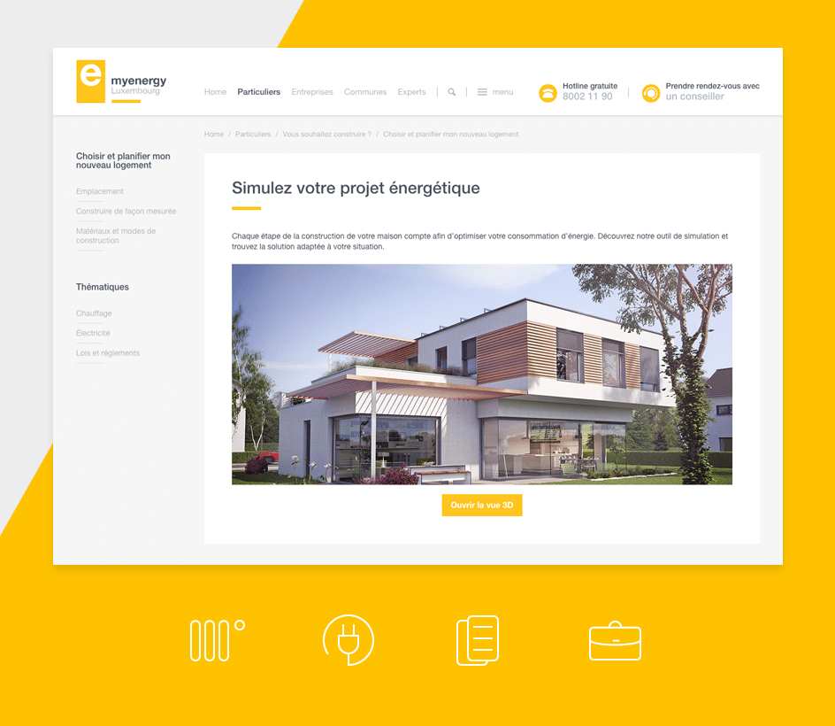 Site internet myenergy - Photo