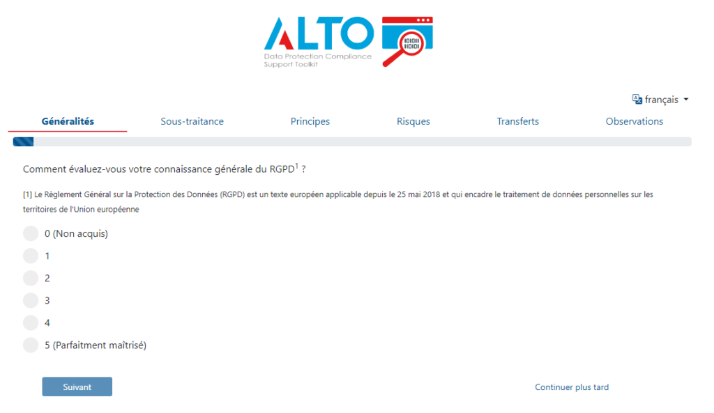 Dashboard ALTO