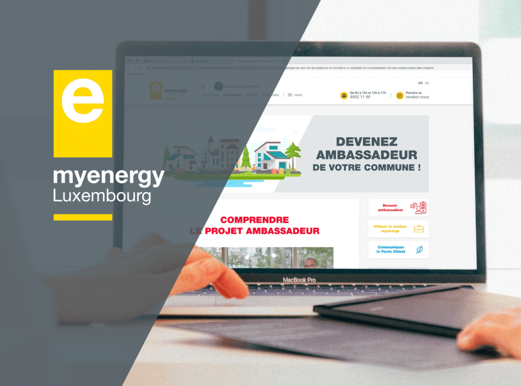 Le mini site "Devenez Ambassadeur" pour myenergy - Photo
