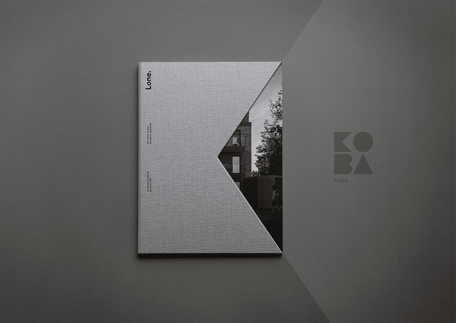 La brochure Lone, réalisée pour Koba - Photo