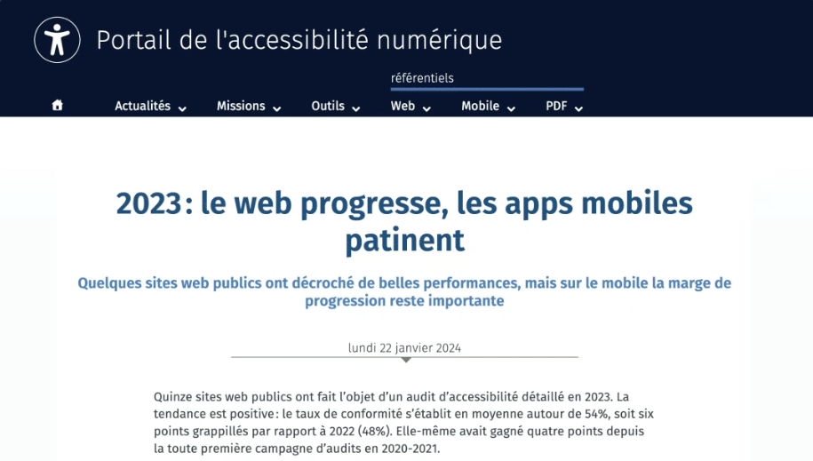 L'accessibilité numérique : le point sur 2023 - Photo
