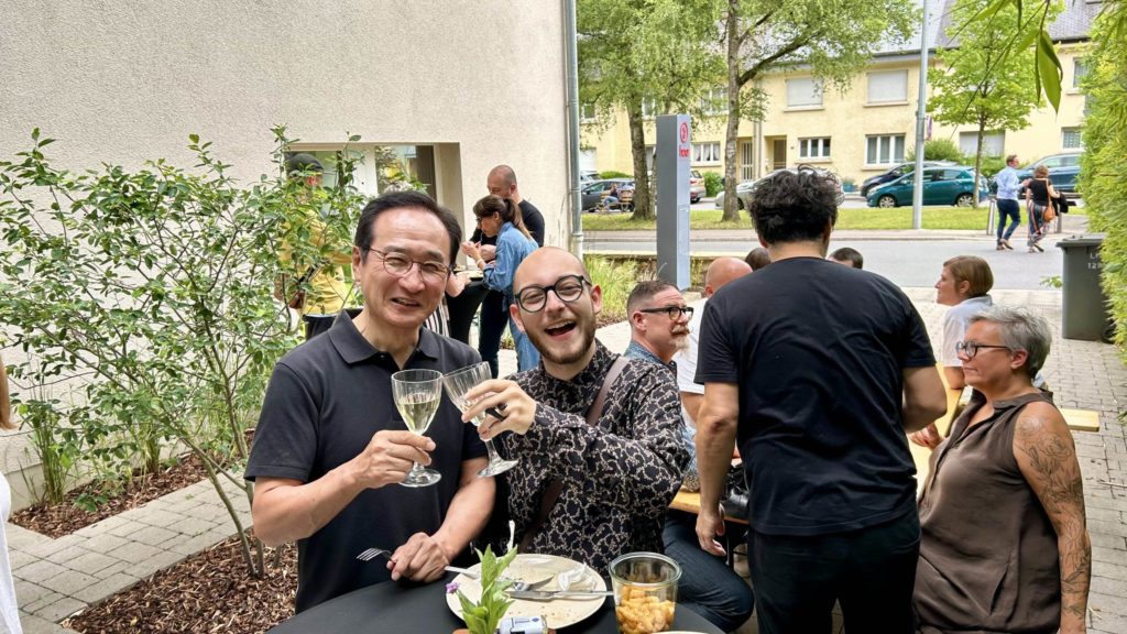 Moment de partage chez h2a entre agences de communication - Photo