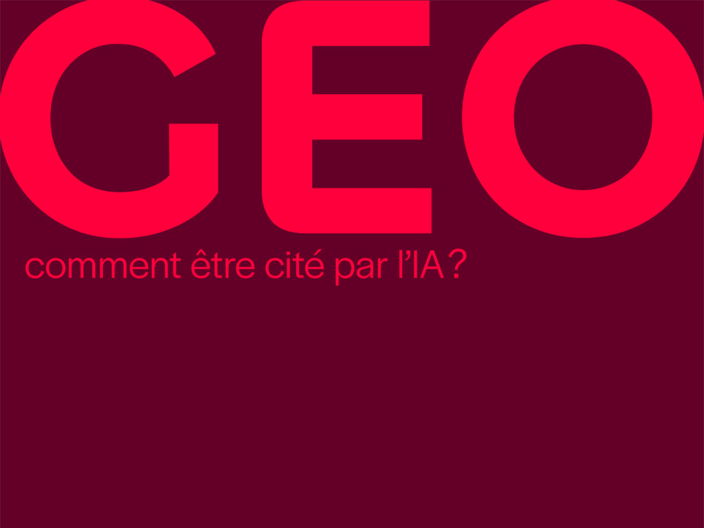 Le GEO - comment être cité par l'IA ? - Photo