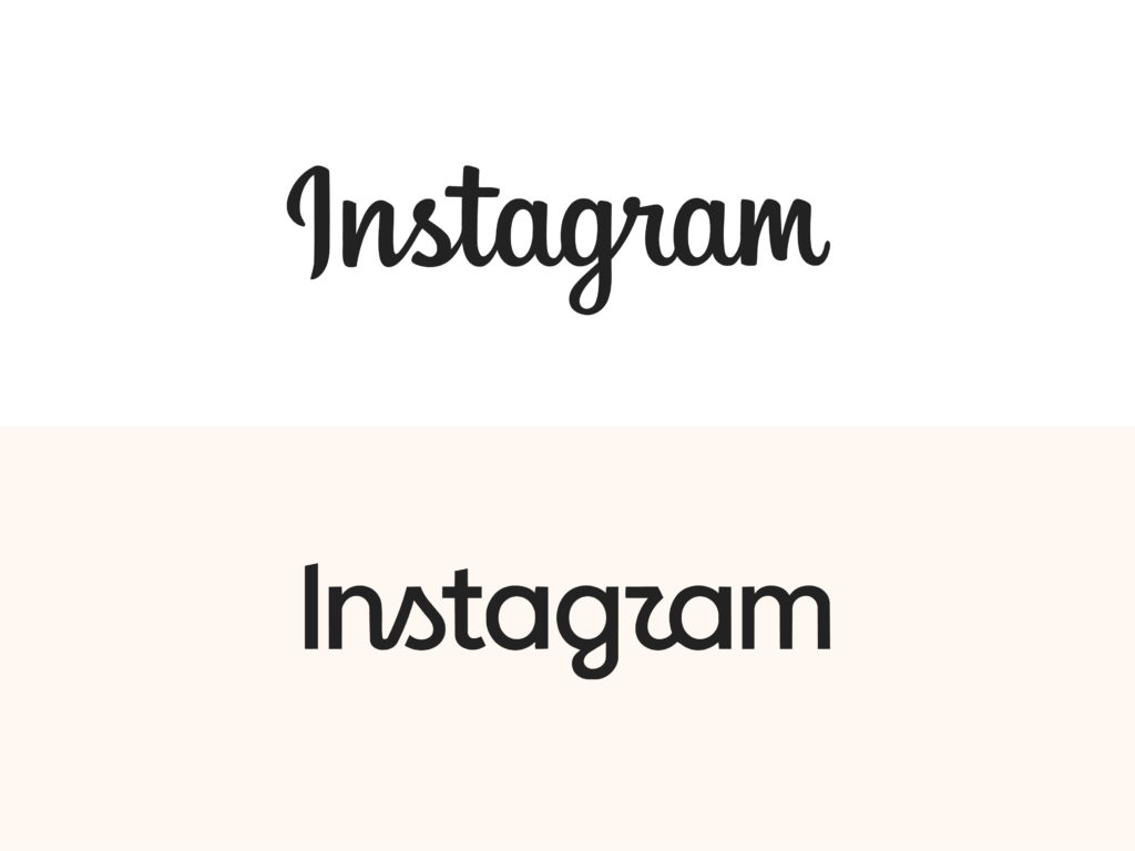 Nouveau wordmark pour Instagram - Photo